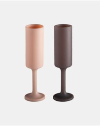 porter green - seff | silicone unbreakable champagne flutes