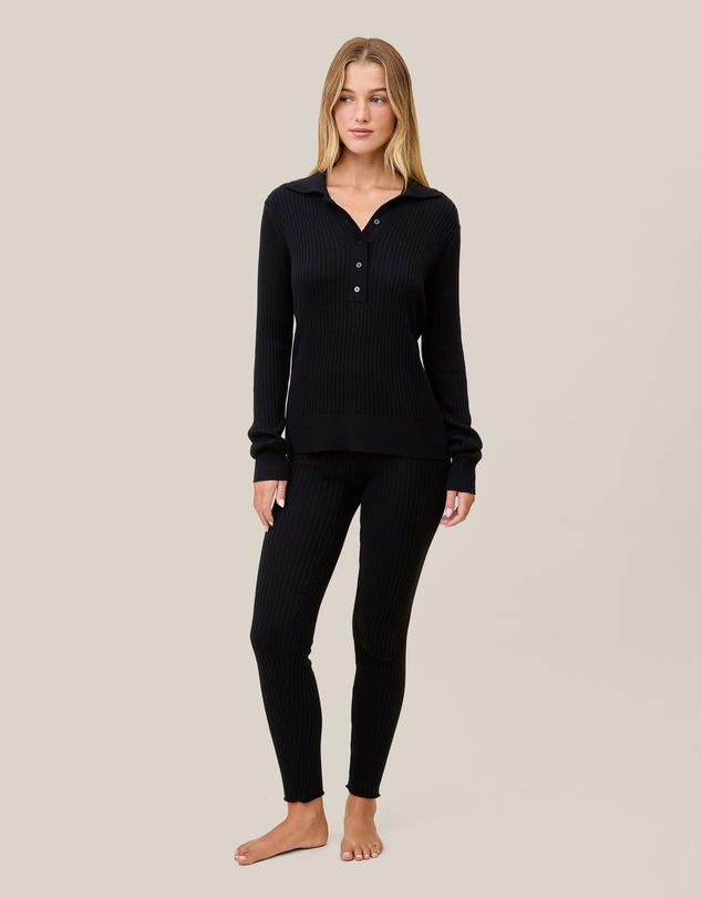 Papinelle - Colette Cosy Cotton Silk Rib Legging