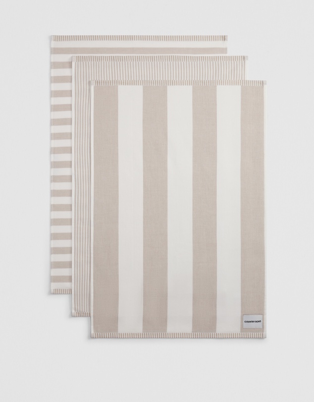 Country Road - Isa Australian Cotton Tea Towel Pack Of 3
