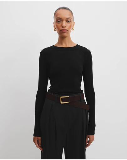 Country Road - Merino Wool Silk Long Sleeve Knit