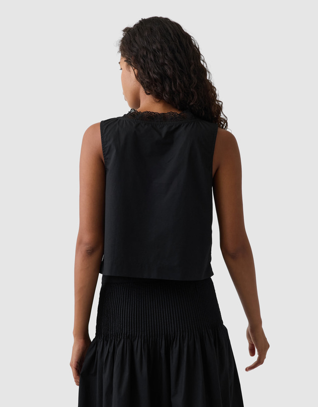 GAP - Sleeveless Lace Insert Shell Top