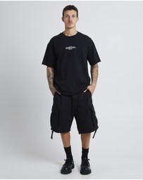 Black Noise White Rain - Tour Shorts Sleeve T-Shirt