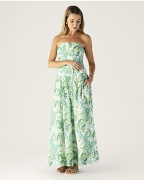 MOS The Label - Tara Print Strapless Dress