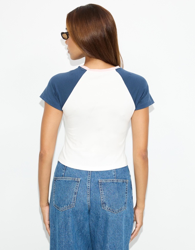 Dazie - Playball Short Sleeve Raglan T-Shirt