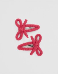 Country Road - Knit Bow Clip Pack Of 2