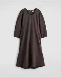 COS - Sculpted Long-Sleeve Midi Dress