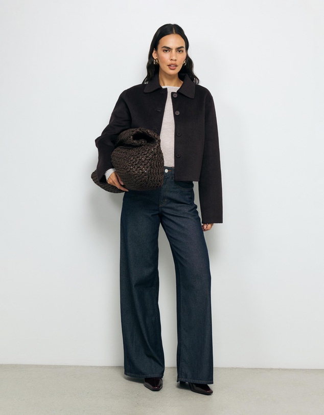 AERE - Lola Double Faced Wool Blend Coat