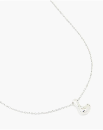 Lovisa - Waterproof Stainless Steel Large Bubble Letter L Necklace
