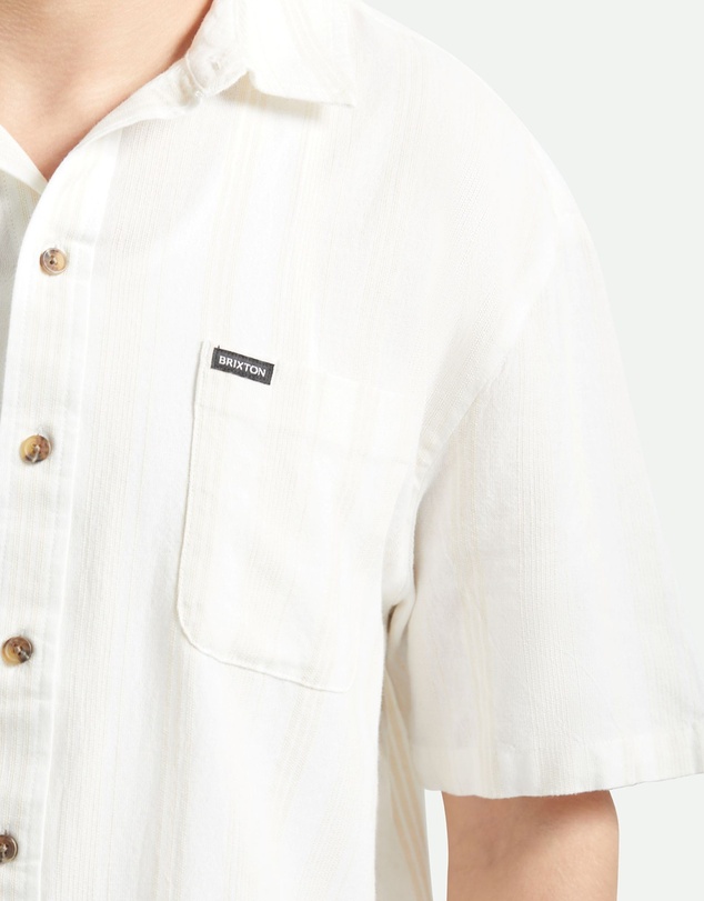 Brixton - Cru Striped Dobby Short Sleeve Shirt