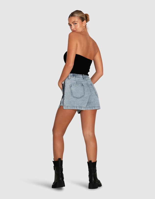 Belle & Bloom - Bring The Heat Denim Shorts
