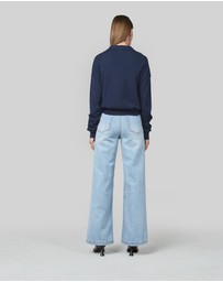 DRICOPER DENIM - Rita Navy Polo Top