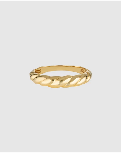 HOUSE OF SLANI - Slim Croissant Gold Ring