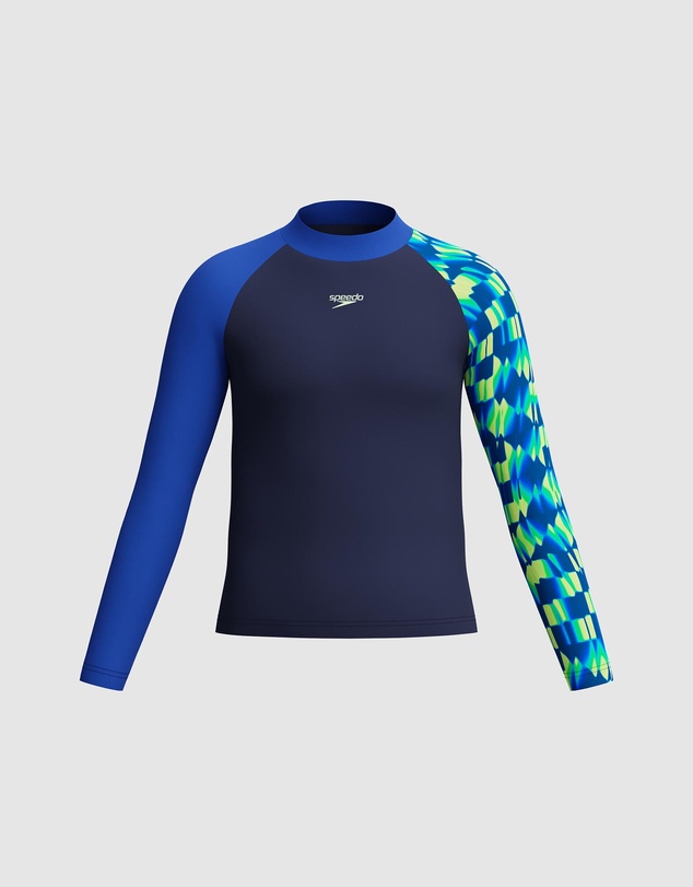 Speedo - LS Print Rash Top - Kids-Teens