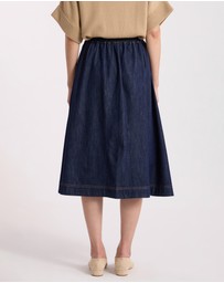 David Lawrence - Mateo Denim Midi Skirt