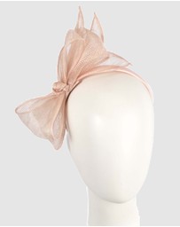 Max Alexander - Blush Sinamay Bow Fascinator