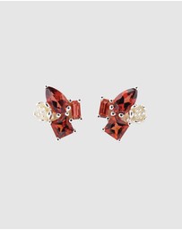 Karen Walker - Rock Garden Earrings with Garnet