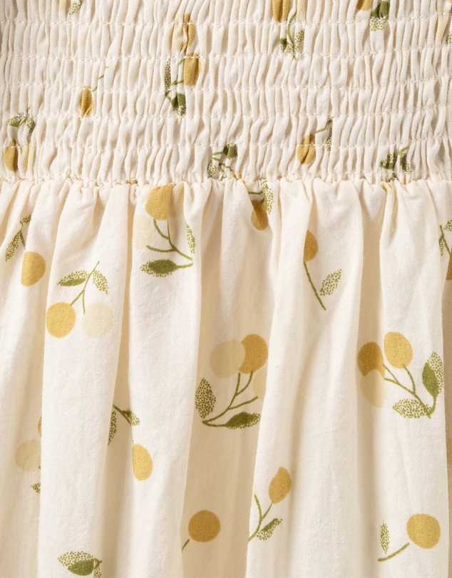 Designer Kidz - Golden Cherry Tiered Dress