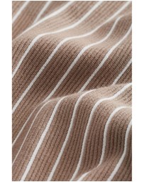 NEXT - Vertical Stripe Quarter Zip Polo Shirt