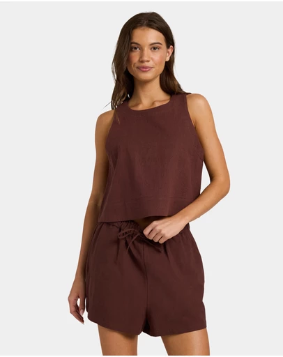Roxy - Womens Place To Be Linen Shorts