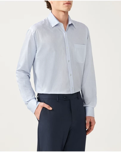 Van Heusen - Windowpane Poplin Shirt