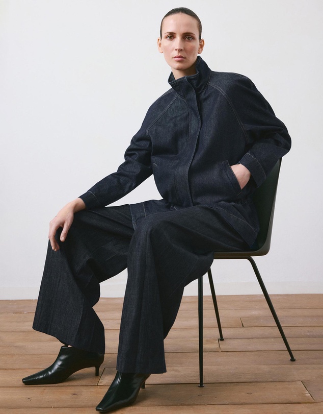 M.N.G - Wide Leg Denim Trousers With Belt Loops