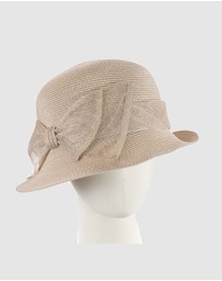 Max Alexander - Summer Beige Cloche Hat
