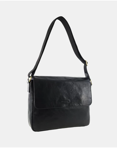Pierre Cardin - Pierre Cardin Men's Leather Classic Messenger/Computer Bag