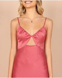 Petal & Pup - Poppy Cut Out Midi Dress - Rose