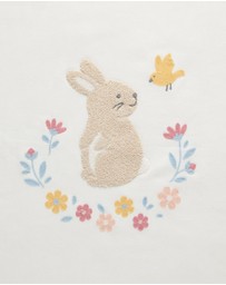 Purebaby - Embroidered Lined Blanket-Babies