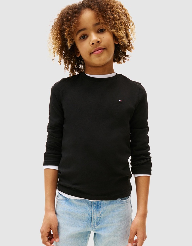 Tommy Hilfiger - Basic Long Sleeve Knit Tee - Kids