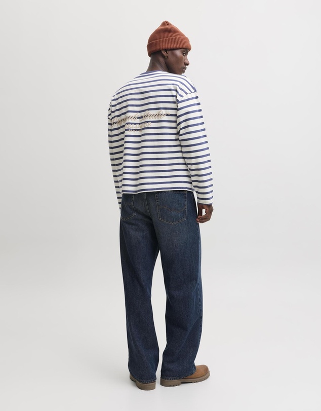 Jack & Jones - Jornorrebro Stripe Tee LS Crew Neck