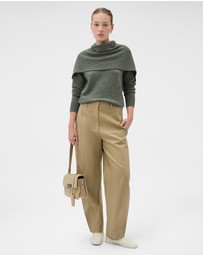 Oroton - Wrap Scarf Knit Jumper