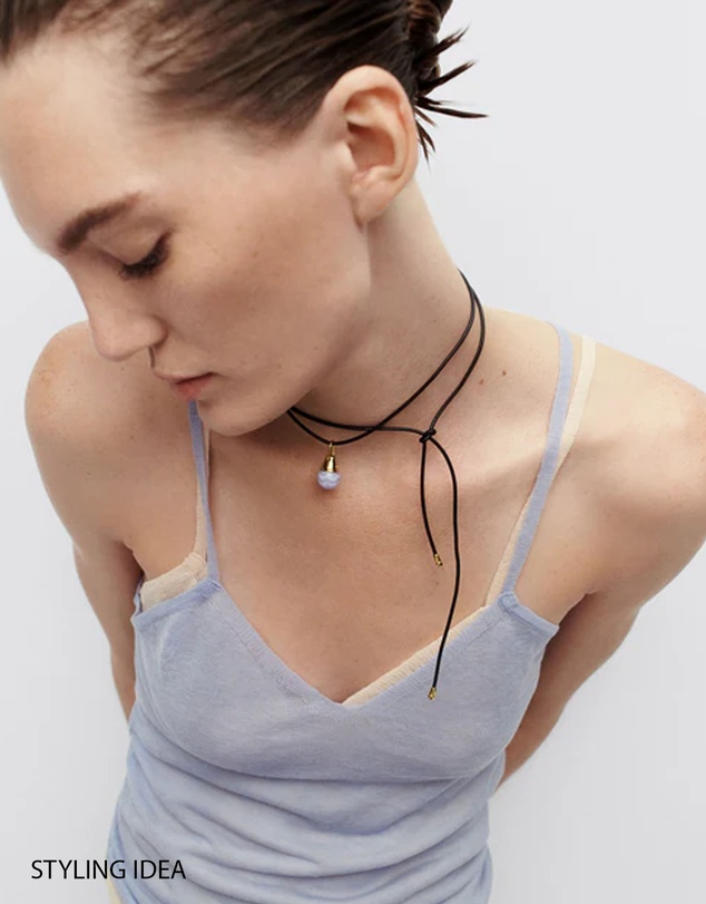 PDPAOLA - Blue Lace Agate Riviera Pendant