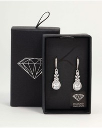 Lovisa - Silver Cubic Zirconia Halo Hook Earrings