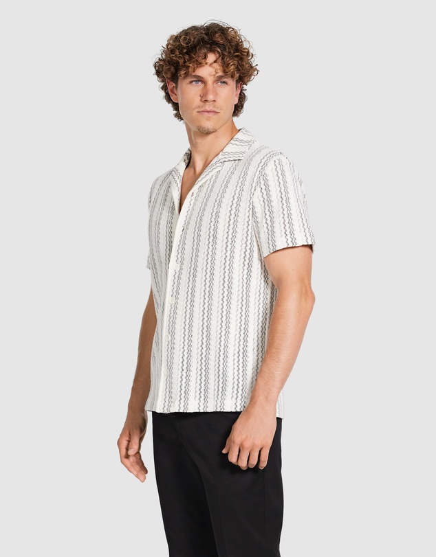 Tarocash - Kairo Stripe Textured Shirt