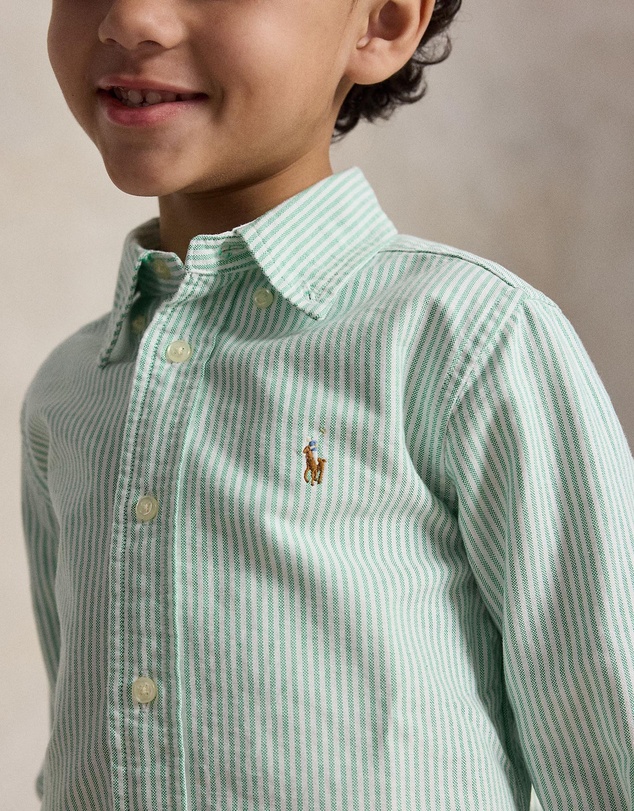 Polo Ralph Lauren - Striped Cotton Oxford Shirt - Kids