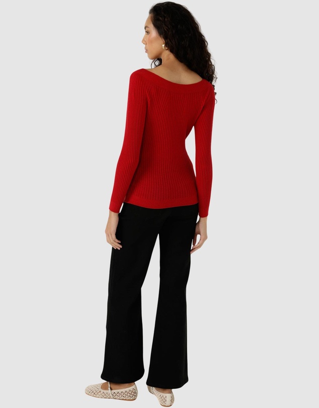 SACHA DRAKE - Claire Knit In Red