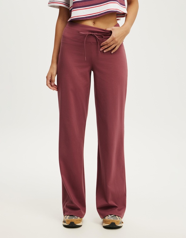 Cotton On Body Active - Ultra Soft Tie Front Wide Leg Pant