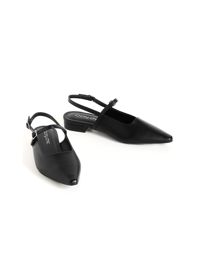 City Chic - WIDE FIT Paisley Slingback Flat