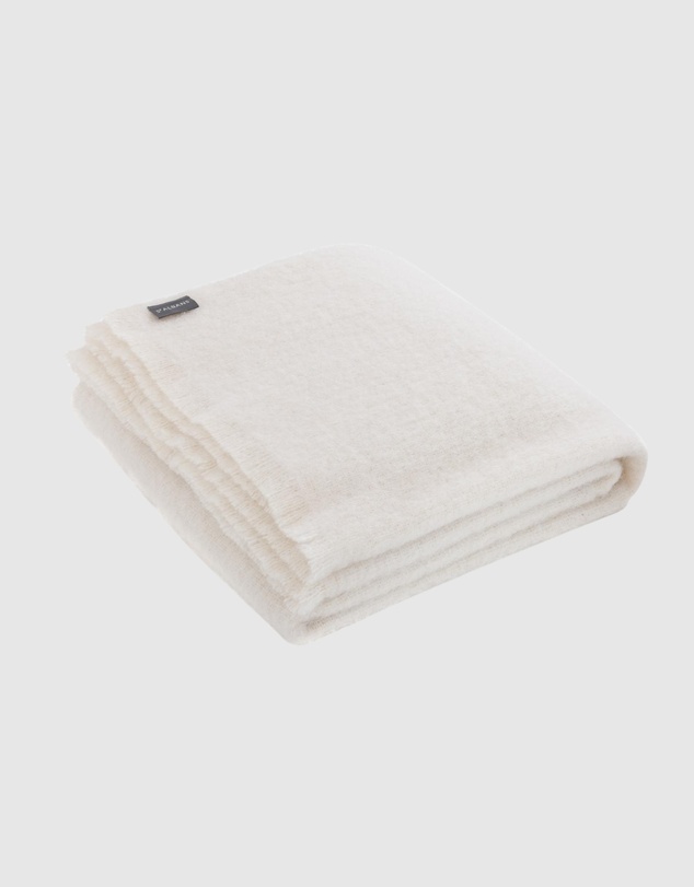 St Albans - Alpaca Throw Oyster