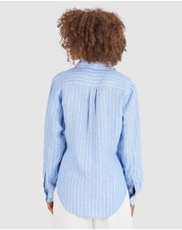 CAMIXA - IRIS Stripes Linen Shirt