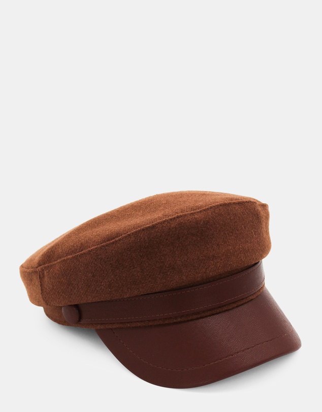 Morgan & Taylor - Keira Paper Boy Cap in Brown