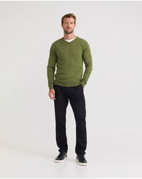 Oxford - Basic V-Neck Pure Wool Pullover