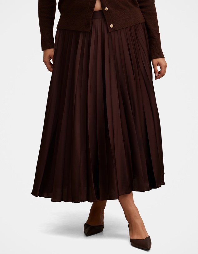 Forever New Curve - Delphine Curve Pleated Midaxi Skirt