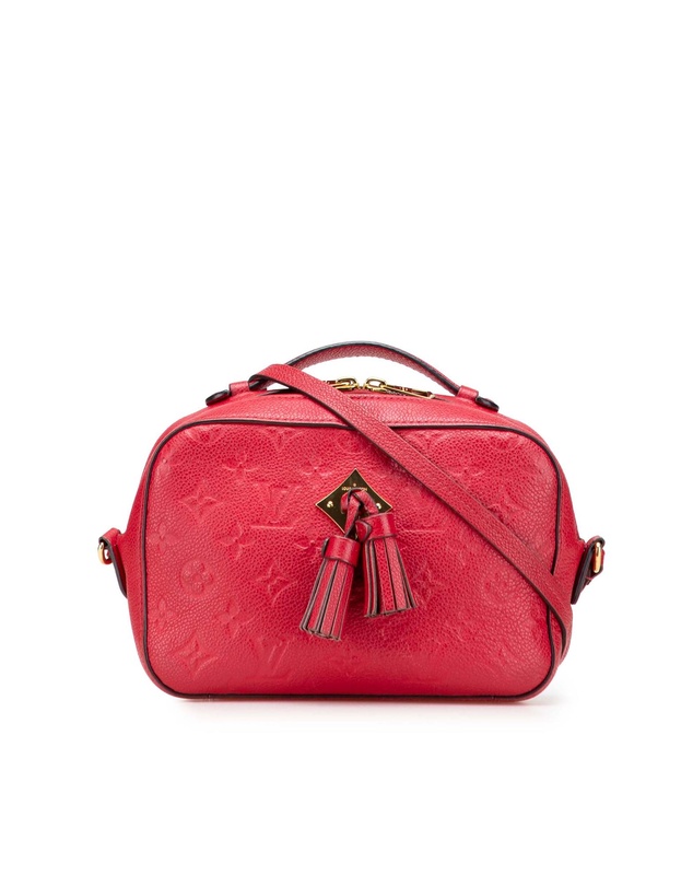 Pre-Loved by Azura Reborn - Pre-Loved louis vuitton Embossed Leather Crossbody Bag with Tassel Accent and Top Handle