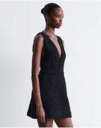 & Other Stories - Textured V-Neck Mini Dress