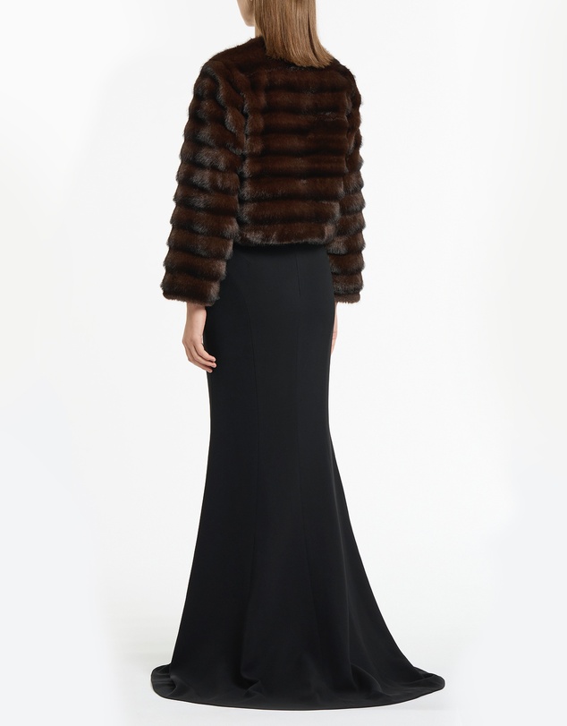 Carla Zampatti - Mocha Cropped Fur Jacket