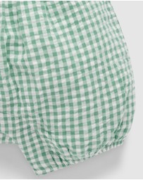 Purebaby - Gingham Romper -Kids-Babies