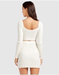 Belle & Bloom - C'est Belle Knit Mini Skirt