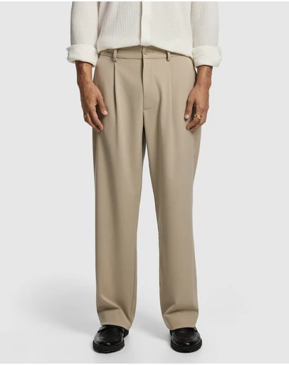 yd. - Brooks Pleated Wide Chino
